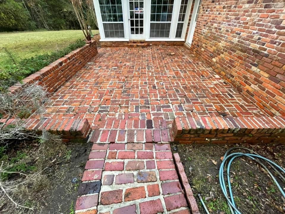 Patio after cleaning